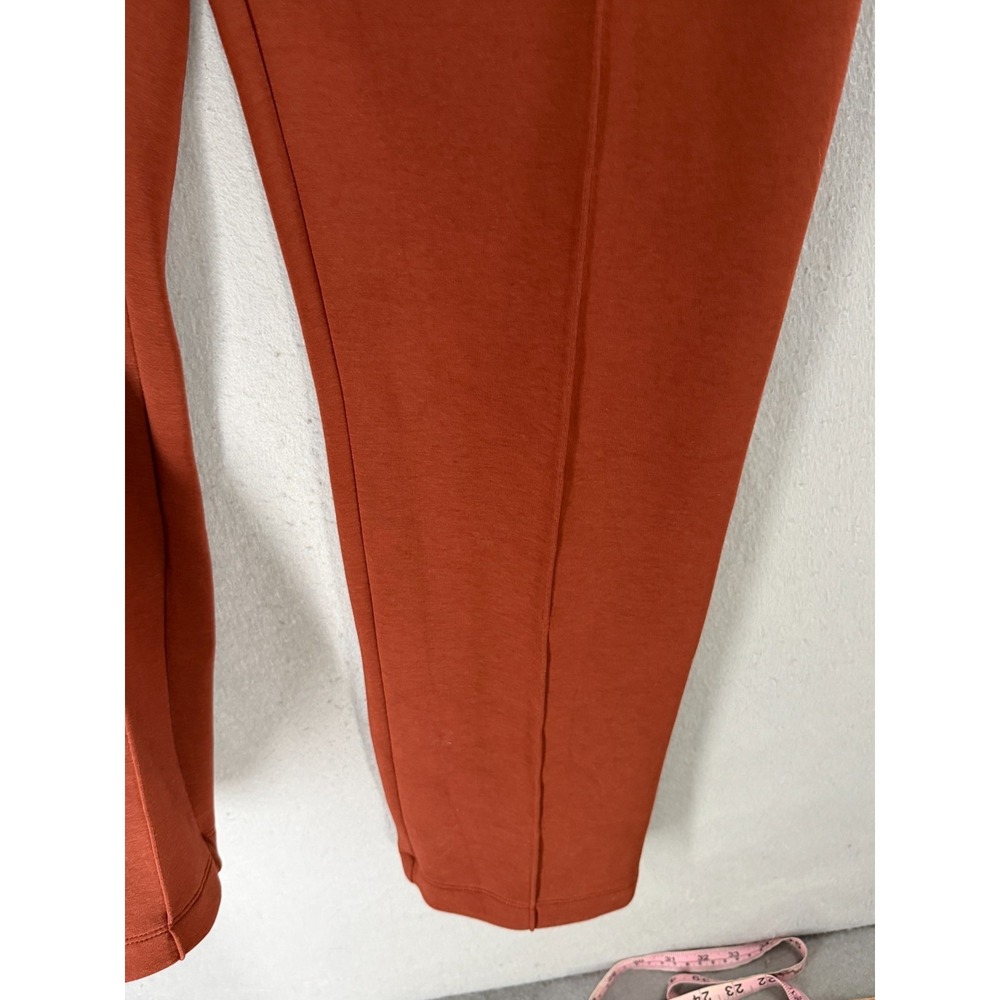 CALIA Pants Womens XL Terracotta Burnt Orange Soft Scuba‎ High Rise Minimalist - Picture 3 of 13